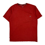 Dickies T-Shirt - Large Red Cotton