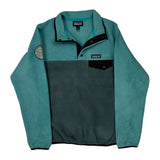 Synchilla Patagonia Collared Snap-T Fleece - Small Gray Polyester
