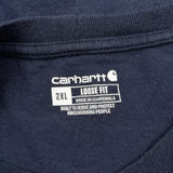Carhartt T-Shirt - 2XL Navy Cotton