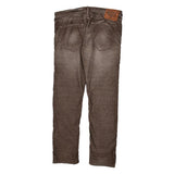 True Religion Slim Fit Jeans - 36W 32L Brown Cotton Blend