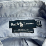 Yarmouth Ralph Lauren Shirt - Large Blue Cotton