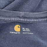 Carhartt Tall T-Shirt - XL Blue Cotton
