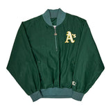 Oakland Athletics Starter Mlb Baseball Jacket - Large Green Nylon