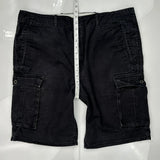 Levis Cargo Shorts - 38W 11L Black Cotton