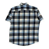 Tommy Hilfiger Checked Short Sleeve Shirt - Large Blue Cotton