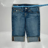 True Religion Denim Shorts - 28W US 2 Blue Denim