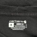 Carhartt T-Shirt - Medium Black Cotton