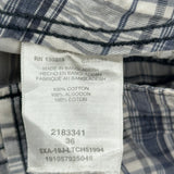 Lee Checked Cargo Shorts - 36W 11L Gray Cotton