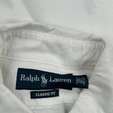 Ralph Lauren Shirt - Medium White Cotton