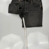 Levis Denim Shorts - 32W US 8 Gray Cotton