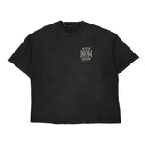 Motorcycle Hard Rock Cafe T-Shirt - 2XL Black Cotton