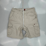 Tommy Hilfiger Cargo Shorts - 34W 10L Beige Cotton