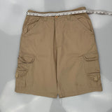 Highland Cargo Shorts - 34W 10L Khaki Cotton