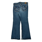 Bke Denim Boot Cut Jeans - 30W UK 8 Blue Cotton
