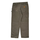 Carhartt Double Knee Carpenter Trousers - 36W 32L Brown Cotton