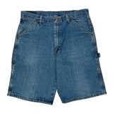 Unbranded Denim Shorts - 32W 11L Blue Denim