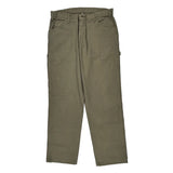 Dickies Double Knee Carpenter Pants - 38W 32L Green Cotton