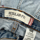 Levis 505 Jeans - 30W 32L Light Wash Cotton