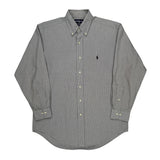Yarmouth Ralph Lauren Checked Shirt - Medium Gray Cotton