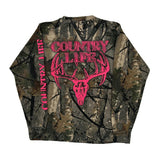 Unbranded Camo Long Sleeve T-Shirt - Medium Camo Cotton