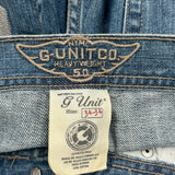 Fast Lane G Unit Graphic Jeans - 35W 32L Blue Cotton