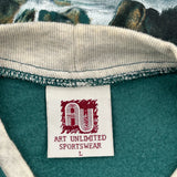 Au Graphic Sweatshirt - Large Green Cotton