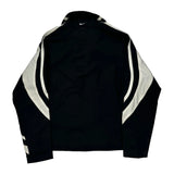 Nike Striped Track Jacket - Medium Black Polyester