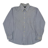 Tommy Hilfiger Striped Shirt - Large Blue Cotton