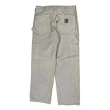 Carhartt Carpenter Trousers - 32W 30L Beige Cotton