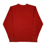 Carhartt Long Sleeve T-Shirt - Large Red Cotton