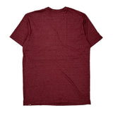 The North Face T-Shirt - Large Burgundy Polyester Blend