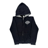 Harbor Town Harley Davidson Hoodie - Small Black Cotton Blend