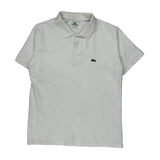 Lacoste Polo Shirt - Large White Cotton
