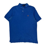 Polo By Ralph Lauren Polo Shirt - Large Blue Cotton