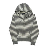 Polo By Ralph Lauren Striped Hoodie - Large Gray Cotton