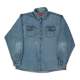 Wrangler Denim Shirt - XL Light Wash Cotton