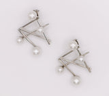 Pearlescent Futurista Earrings – Luxury Pearl Statement Earrings