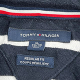 Tommy Hilfiger Striped Polo Shirt - XL Black Cotton