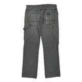 Dickies Carpenter Trousers - 33W 32L Grey Cotton