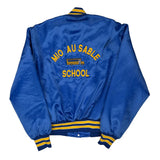 Made In USA Mio Au Sable School Holloway College Varsity Jacket - Large Blue Polyester