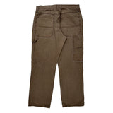 Wrangler Carpenter Trousers - 32W 30L Brown Cotton