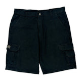 Wrangler Cargo Shorts - 37W 10L Black Cotton