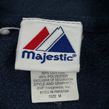 Vintage Majestic Graphic Sweatshirt - Medium Navy Cotton Blend