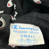 Reverse Weave Champion Hoodie - Small Black Cotton