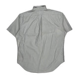 Ralph Lauren Striped Short Sleeve Shirt - Large Blue Cotton