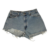 Levis Denim Shorts - 28W UK 8 Light Wash Cotton