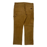 Dickies Carpenter Pants - 36W 32L Brown Cotton