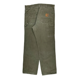 Carhartt Carpenter Pants - 36W 32L Green Cotton