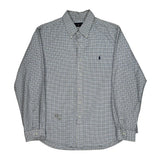 Ralph Lauren Checked Shirt - XL Blue Cotton