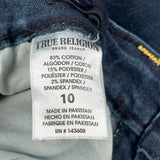 True Religion Slim Fit Jeans - 26W US 2 Dark Wash Cotton Blend